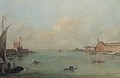Venice, A View Of The Porto Di Lido With The Forte Di Sant