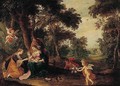 A Landscape With The Mystic Marriage Of Saint Catherine - Pieter Van Avont