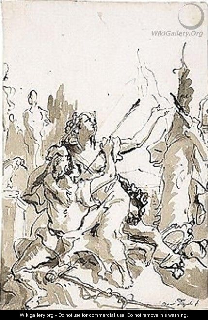 Angelica And Medoro 2 - Giovanni Domenico Tiepolo