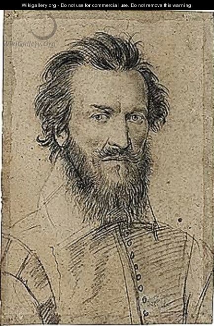 Portrait Of A Bearded Man - (after) Daniel Dumoustier
