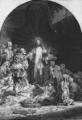 Christ with people - Rembrandt Van Rijn