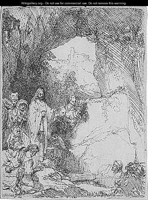 The raising of Lazarus - Rembrandt Van Rijn