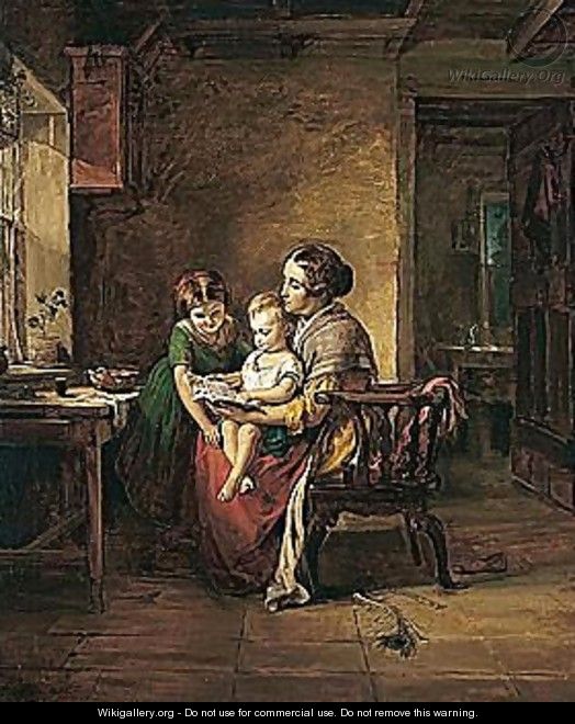 Reading With Mother - Robert Thorburn Ross