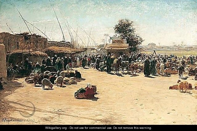 An Egyptian Market - Joseph Farquharson