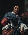 Portrait Of An Officer, Holding An Axe In One Hand - (after) Niccolo Renieri (see Regnier, Nicolas)