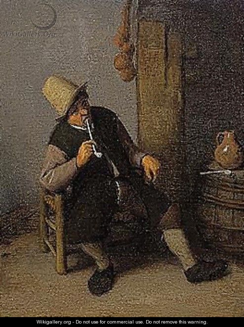 The Smoker - Cornelis Dusart