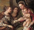 The mystic marriage of Saint Catherine with Saint Apollonia - (after) Paolo Veronese (Caliari)