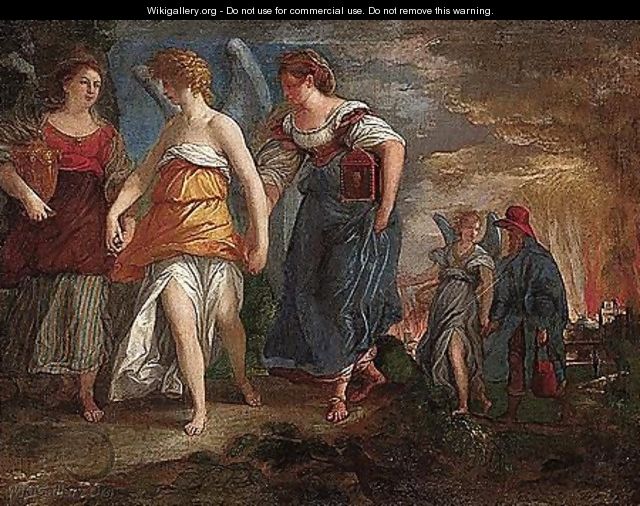 Lot and his daugthers - (after) Paolo Veronese (Caliari)