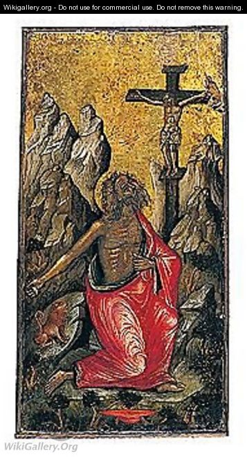 Saint Jerome In The Wilderness - Angelos Bitzamanos