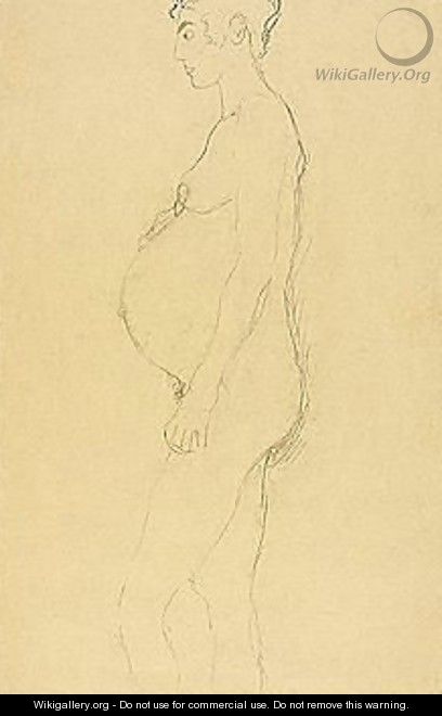 Female nude - Gustav Klimt