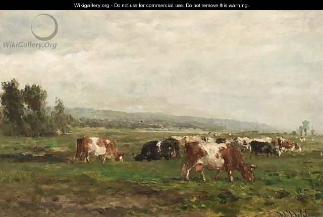 Cows At Pasture - Willem Roelofs