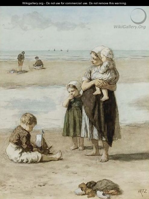 On The Beach, Scheveningen - David Adolf Constant Artz