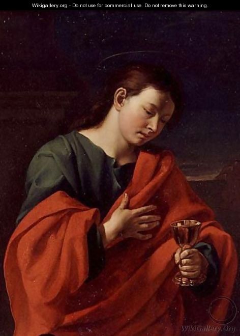 Saint John the evangelist - Simone Cantarini (Pesarese)