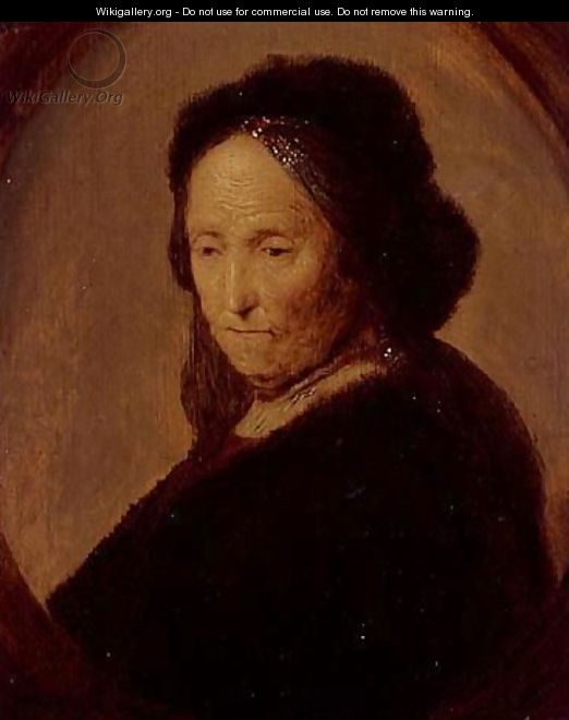 Portrait of an old woman, said to be Rembrandt