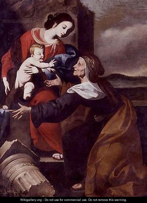 Madonna and child with Saint Elizabeth - Giuseppe Marullo