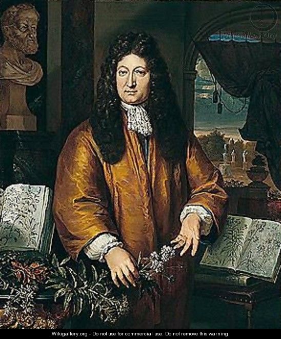 Portrait Of The Botanist Jan Commelin (1629-1692) - Gerard Hoet
