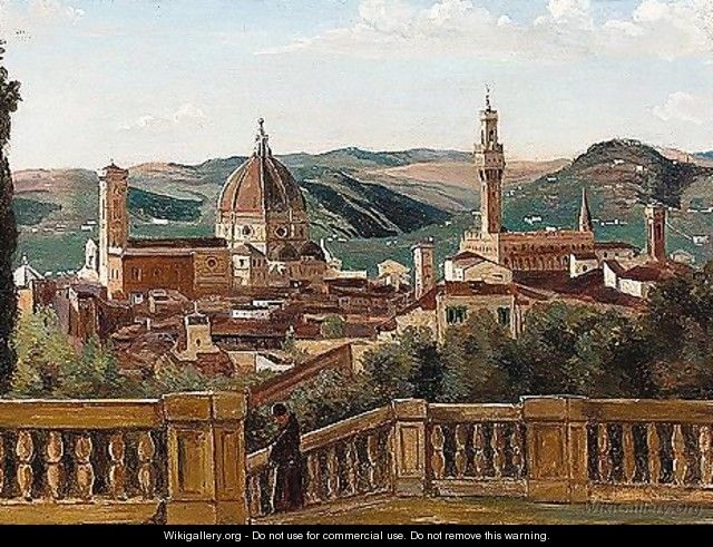 Prospect of the city of Florence - Italian School