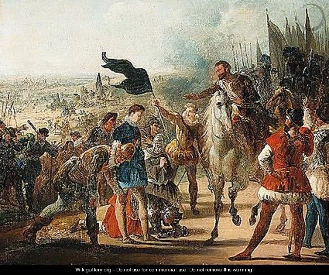 The Clemency of Henri IV of France after the battle of Ivry - French School