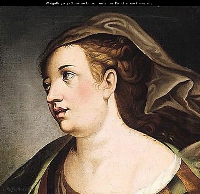Head of a woman - (after) Bartolomeo Passerotti