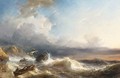A Shipwreck In Rough Seas - Louis Meijer