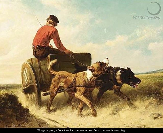 The Dog Cart 3 - Henriette Ronner-Knip