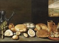 A Pewter Jug, Oysters, Lemons - (after) Frans II Francken