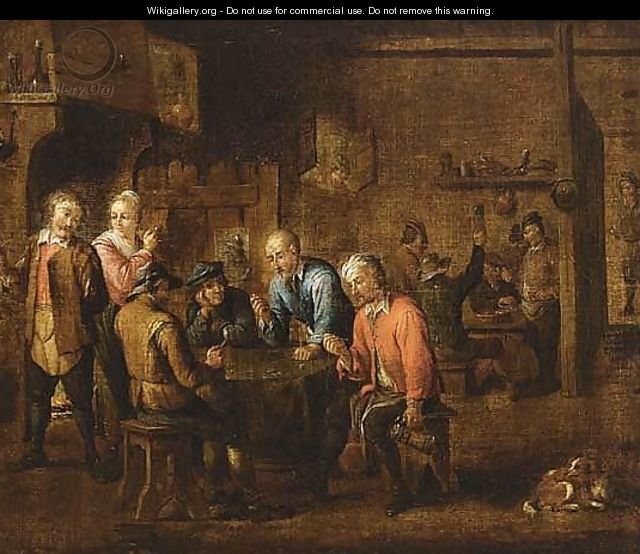 Bears Teniers Signature Upper Left - (after) David The Younger Teniers