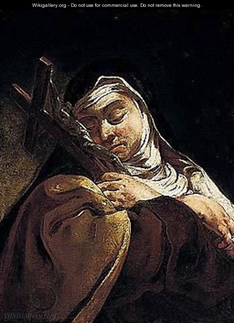 Saint Teresa Of Avila - (after) Giulia Lama