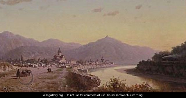View Of A Town In The Caucauses - Pyotr Petrovich Vereschagin