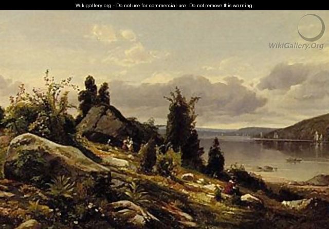 A spring day on the Hudson - William M. Hart