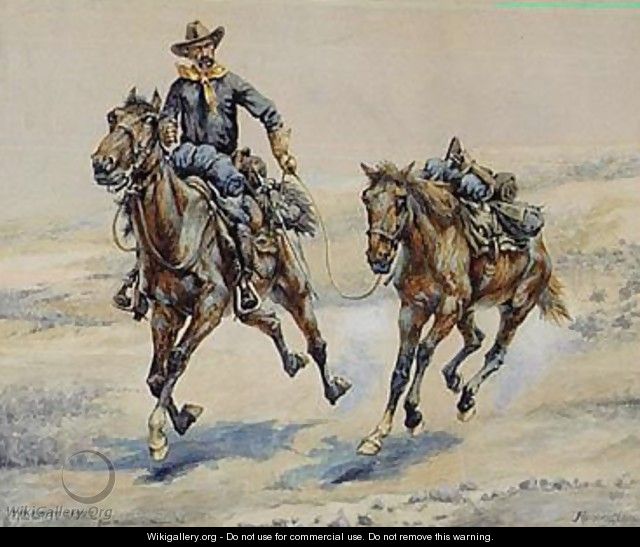 The Empty Saddle - Frederic Remington