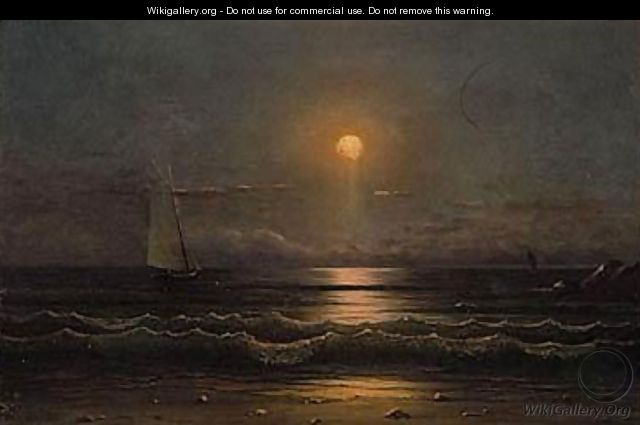 Sailing by moonlight 2 - Martin Johnson Heade