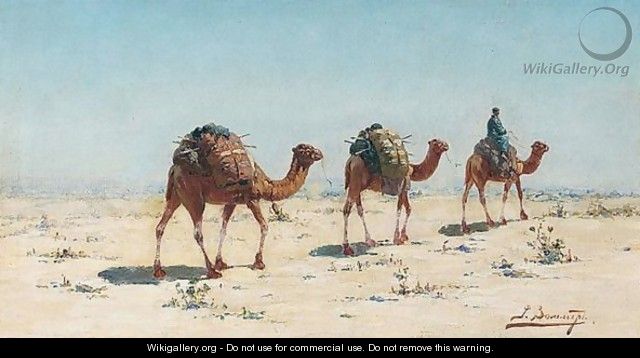 Camels in the desert - Richard Karlovich Zommer