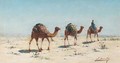 Camels in the desert - Richard Karlovich Zommer