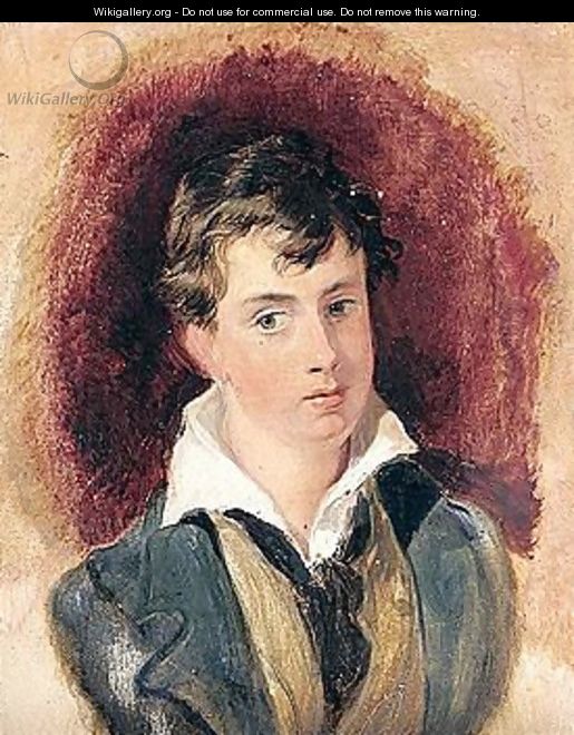 Portrait Of Lord Cosmo Russell When A Boy - Sir Edwin Henry Landseer