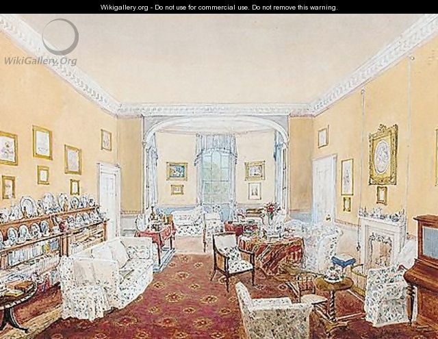 The Sitting Room At Horton House, Northamptonshire - English School