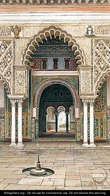 Interior De Los Reales Alcazares De Sevilla - Jose Arias Ramirez
