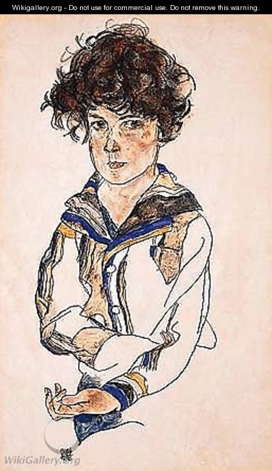 Portrait of a boy 2 - Egon Schiele