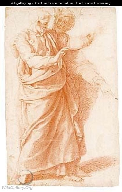 Two male standing figures - Girolamo Muziano