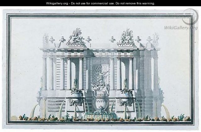 Design for a fountain - Jacques-Francois Blondel