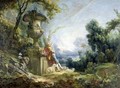 Young Shepherd In A Landscape - François Boucher
