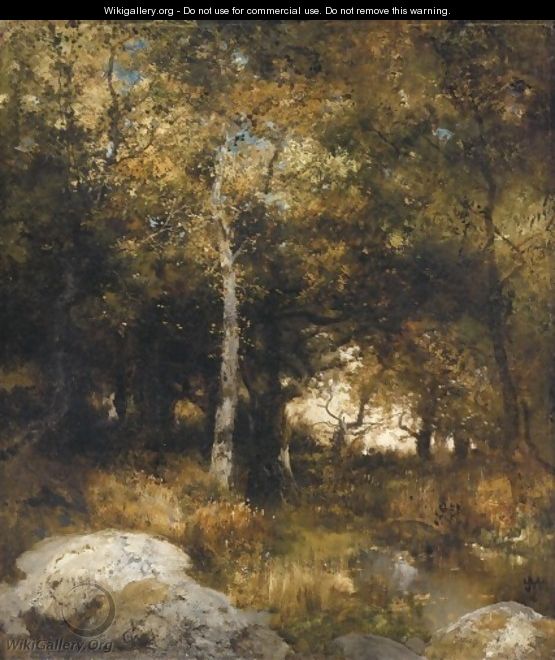 Autumn Wood - Thomas Moran