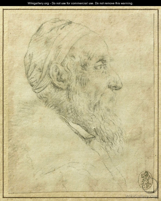 Self-Portrait in profile - Tiziano Vecellio (Titian)