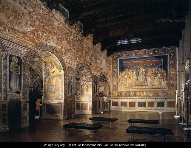 View of the Sala del Mappamondo - Simone Martini