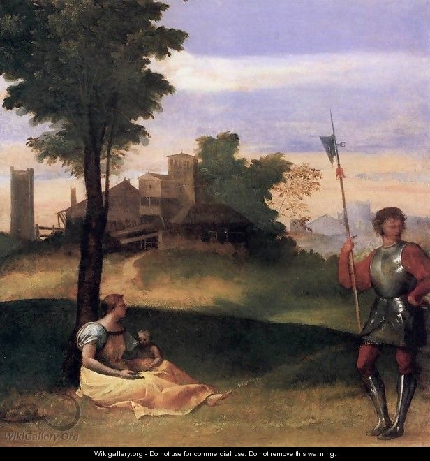 Rustic Idyll - Tiziano Vecellio (Titian)