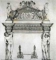 Fireplace from the Ambassadors' Hall, in the Ducal Palace, in Venice, from 'Art and Industry' - (after) Albanis de Beaumont, Jean Francois