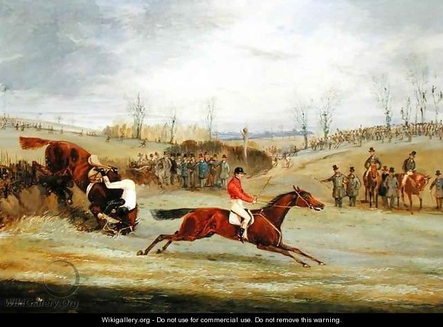 A Steeplechase, Another Hedge - Henry Thomas Alken