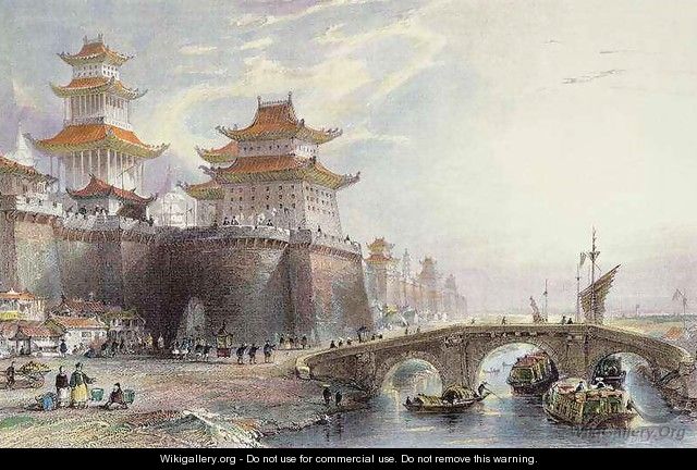 Western Gate of Peking - (after) Thomas Allom