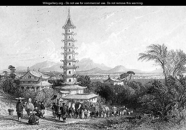 Porcelain Tower, Nanking - (after) Thomas Allom