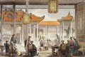 Jugglers Exhibiting in the Court of a Mandarin's Palace, from 'China in a Series of Views' - (after) Thomas Allom